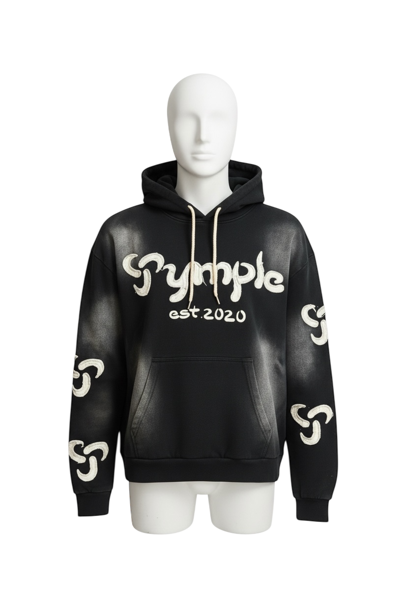 Symple/washed Black Hoody