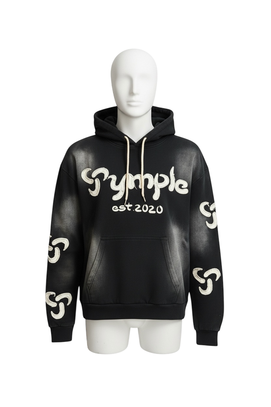 Symple/washed Black Hoody
